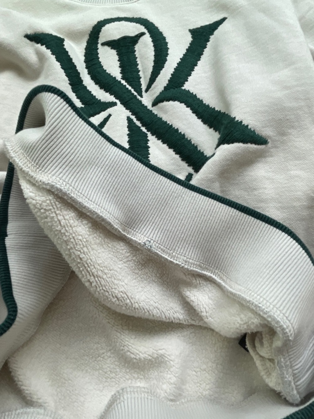 Kith Beige Sweatshirt with Dark Green Monogram Logo - Picture 11 of 14